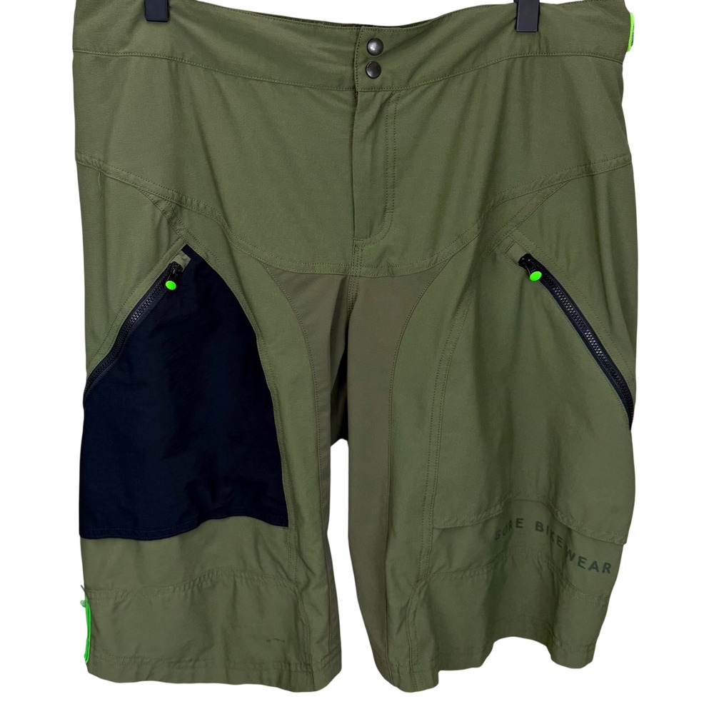 Gore Bike Wear Mens Size XL Olive Mountain Biking Shorts Technical Active Trail
